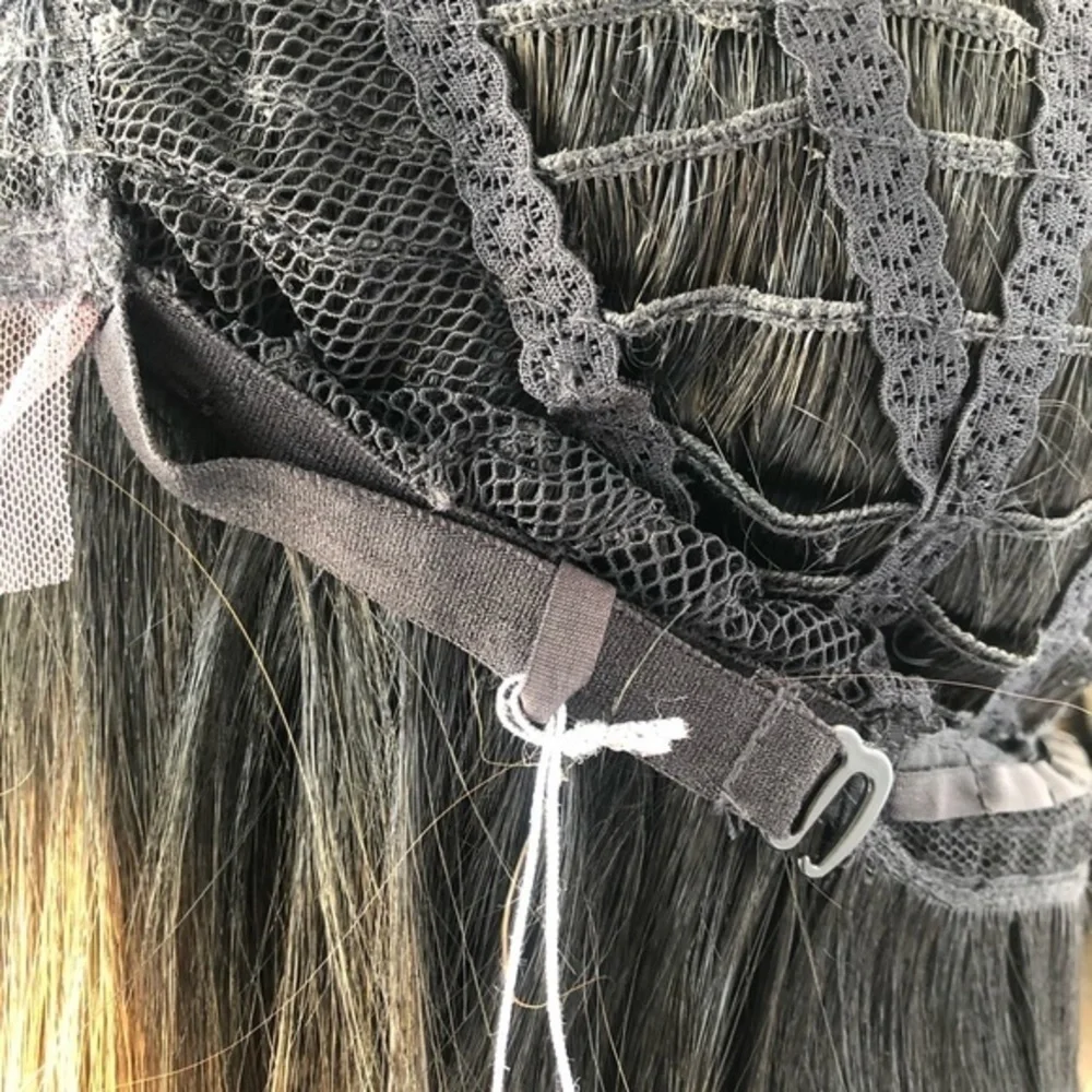 L-Part Human Hair Blend Swiss Lace front w…